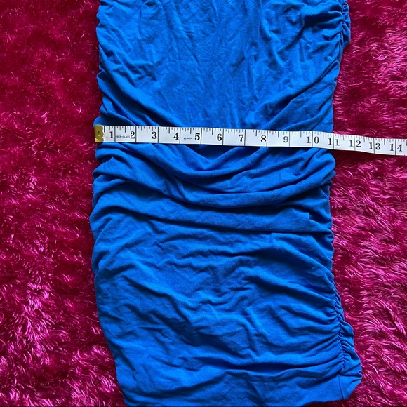 Blue Ruched Skirt - Picture 6 of 16